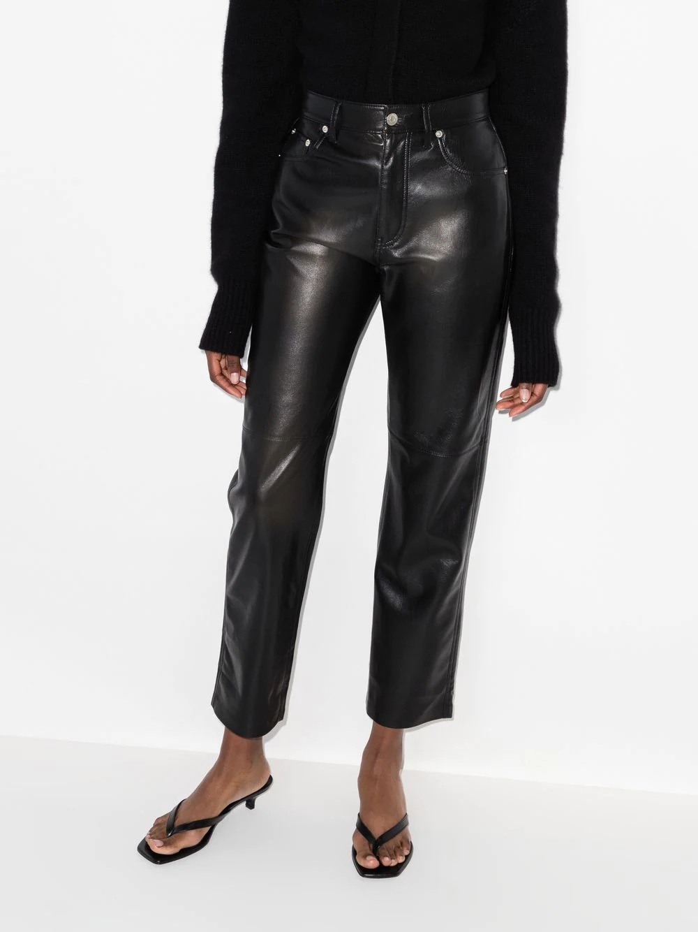 cropped flared trousers - 2
