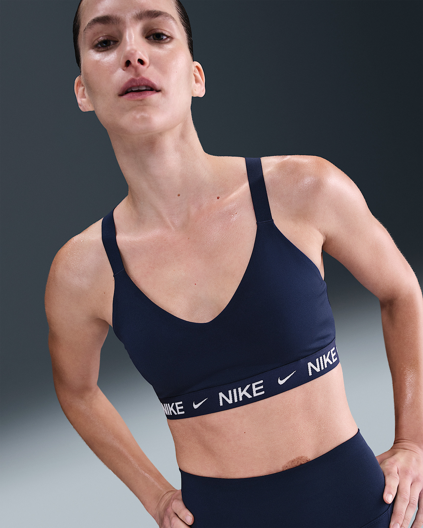 Nike Indy Medium Support Women's Padded Adjustable Sports Bra - 1