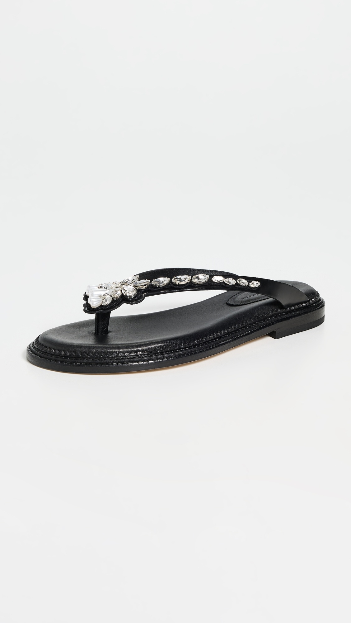 Embellished Thong Sandals - 4