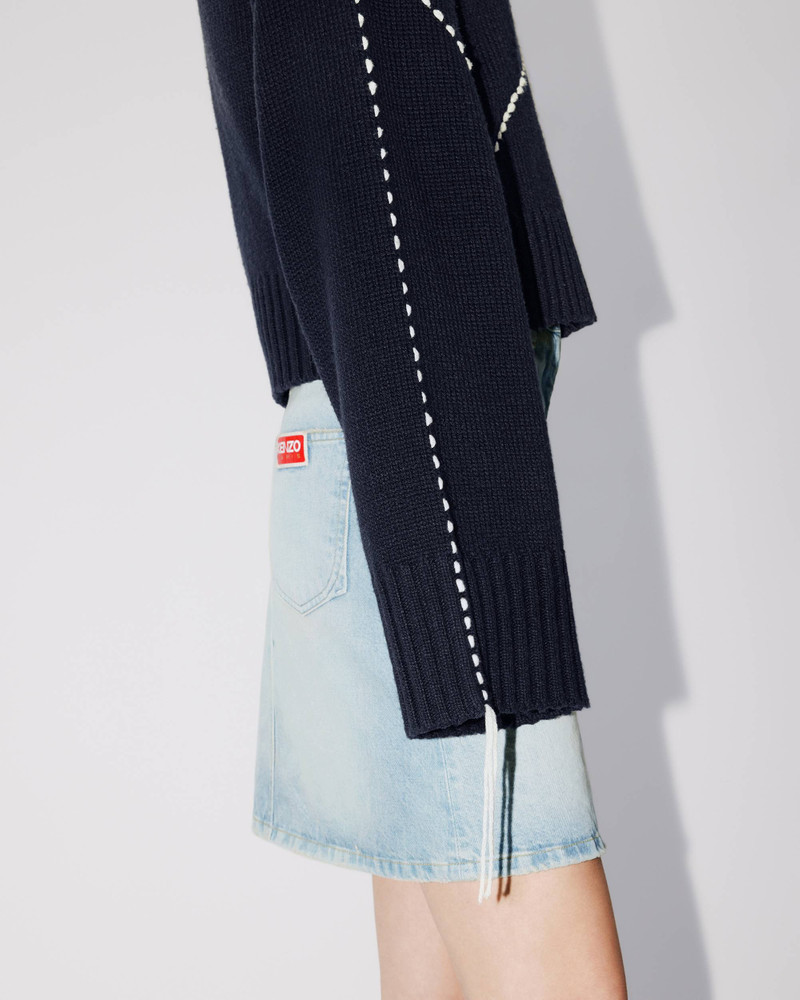 'KENZO Sashiko Stitch' embroidered jumper 8