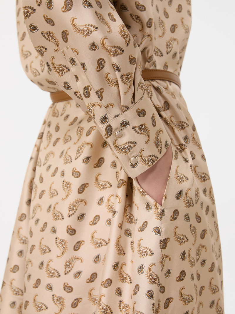 ARIS Silk shirt dress - BEIGE 6