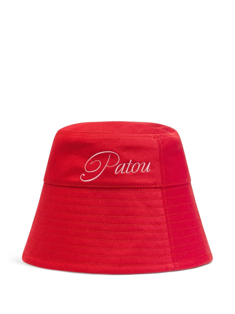 logo-embroidered bucket hat 1