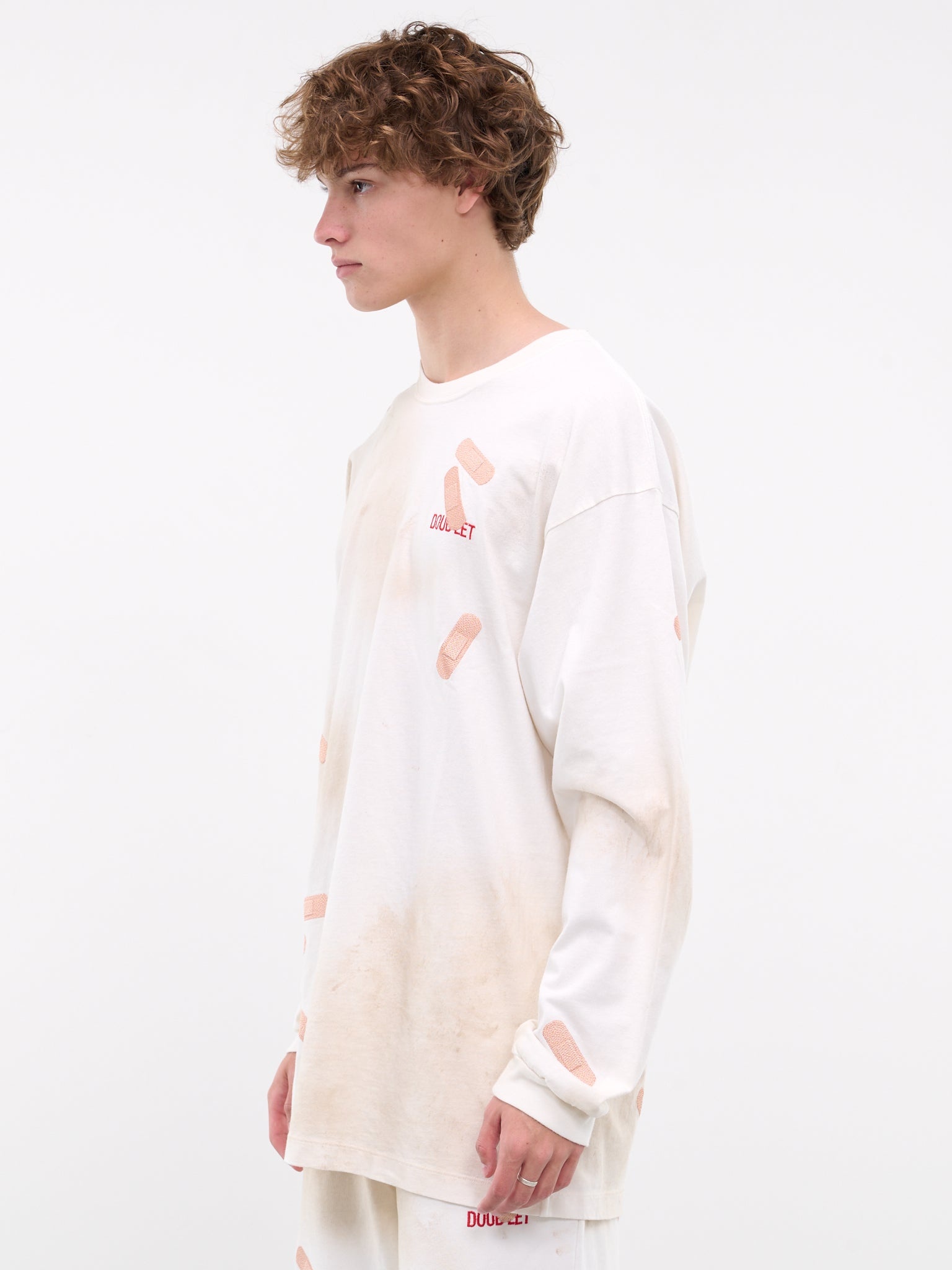 トップス doublet BANDAGE EMBROIDERY L/S T-SHIRT M BANDAGE EMBROIDERY L/S T-SHIRT – doublet