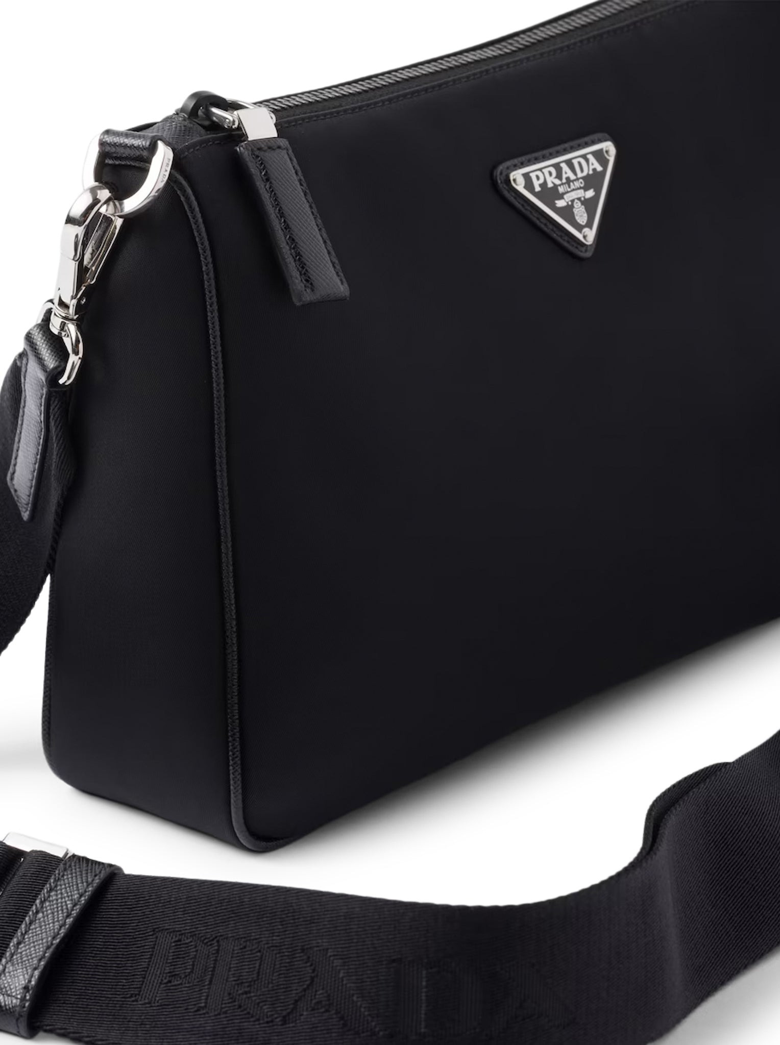 SHOULDER BAG IN RE-NYLON AND SAFFIANO - 7
