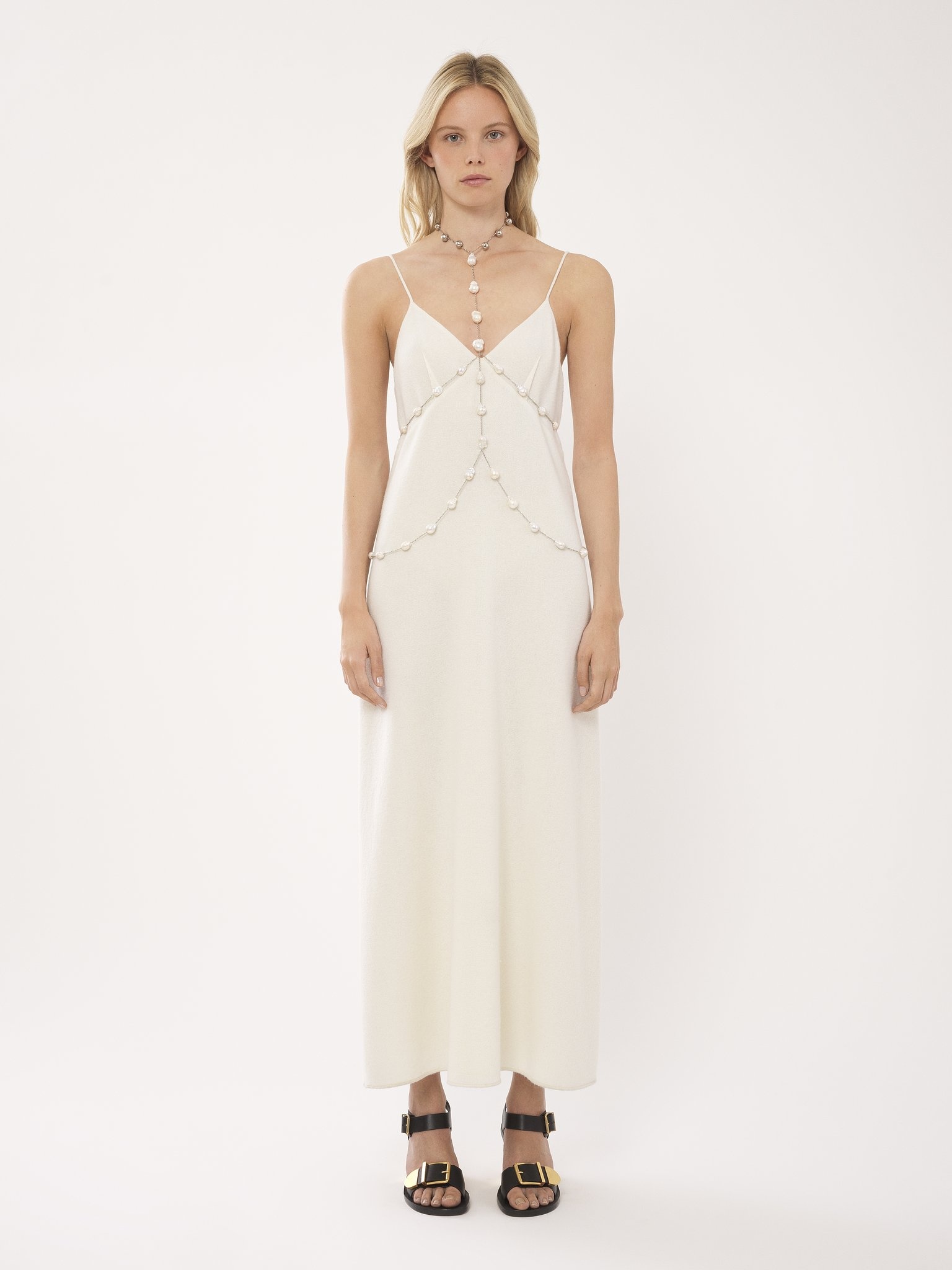 ANKLE-LENGTH SLEEVELESS DRESS - 7