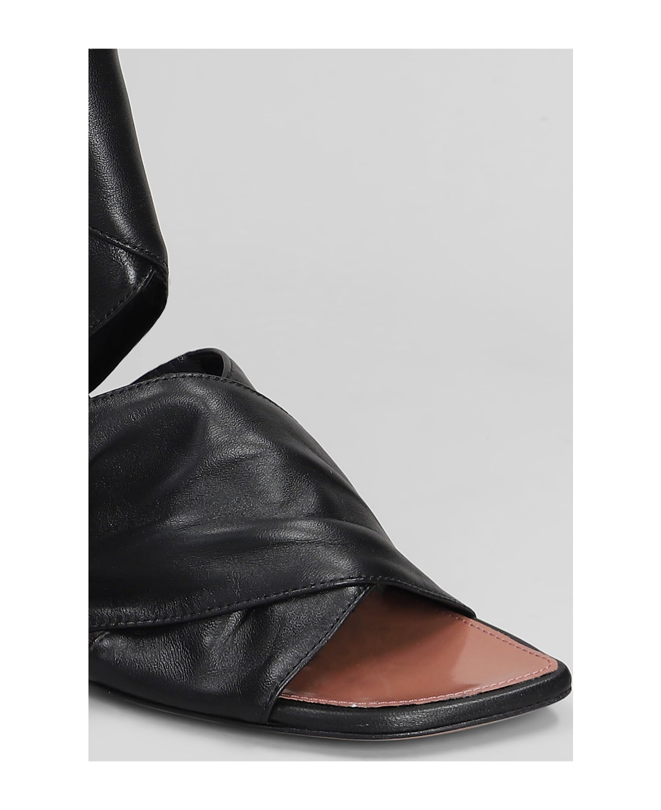 Lorena Sandals In Black Leather - 5