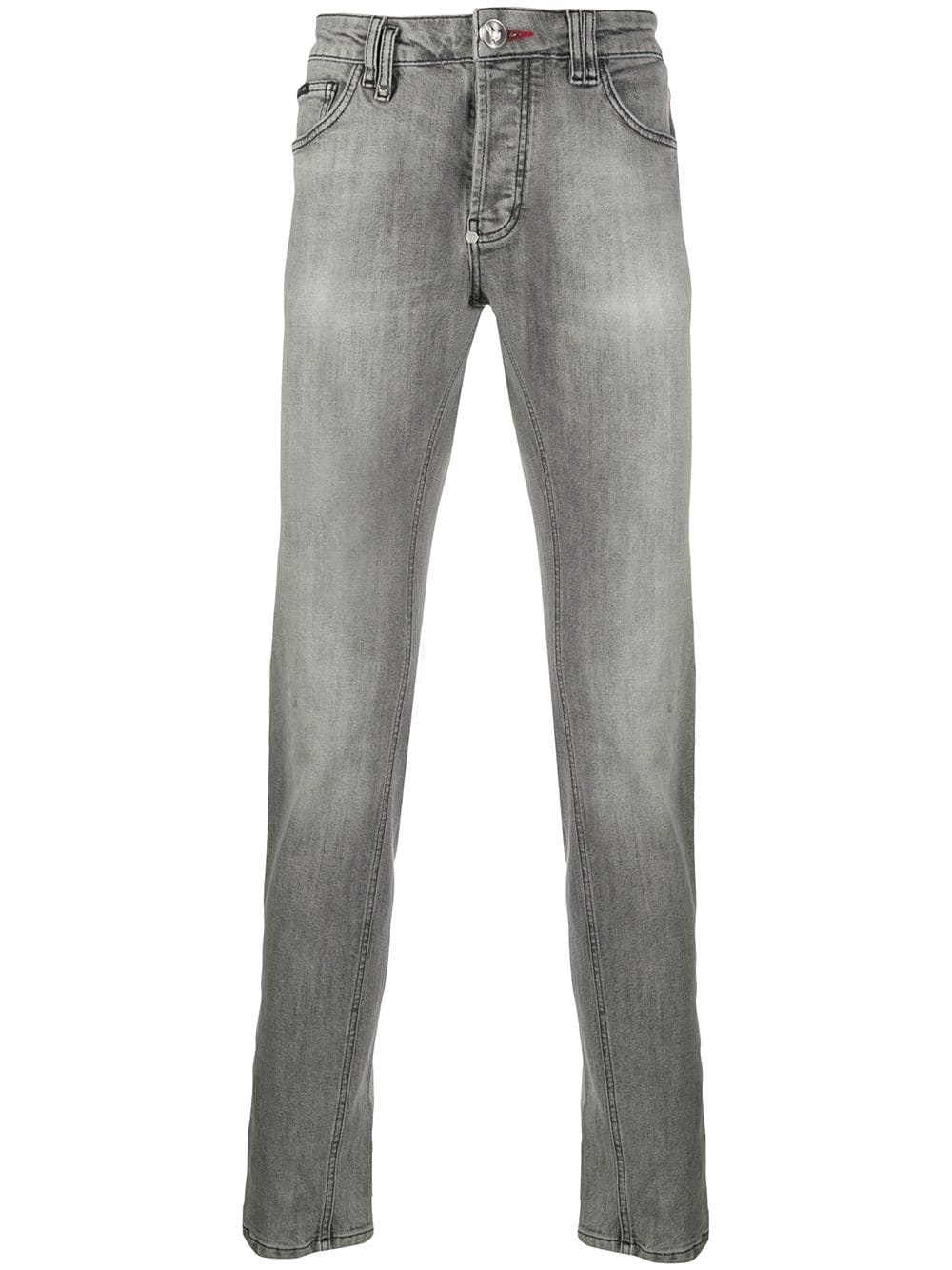 mid-rise slim fit dollar jeans - 1