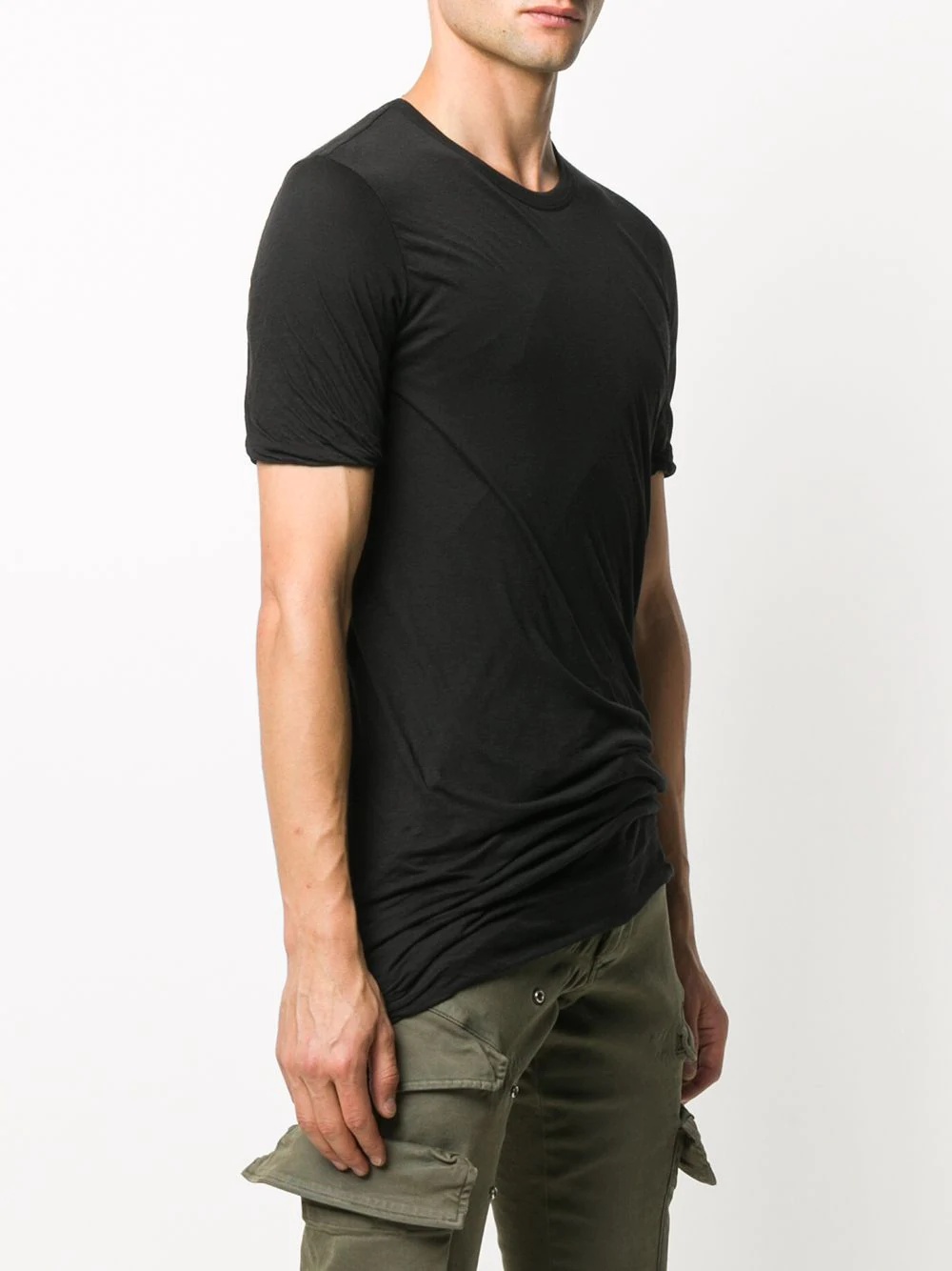 plain fitted T-shirt - 3