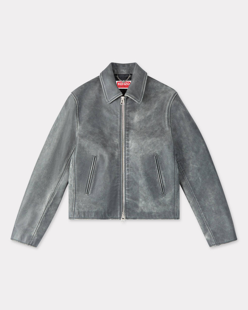 가죽의 캐주얼 blouson - 1