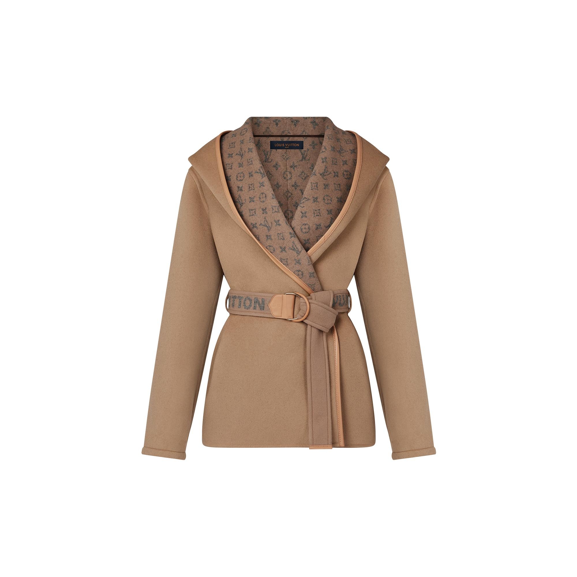 Belted Short Wrap Pea Coat - 1