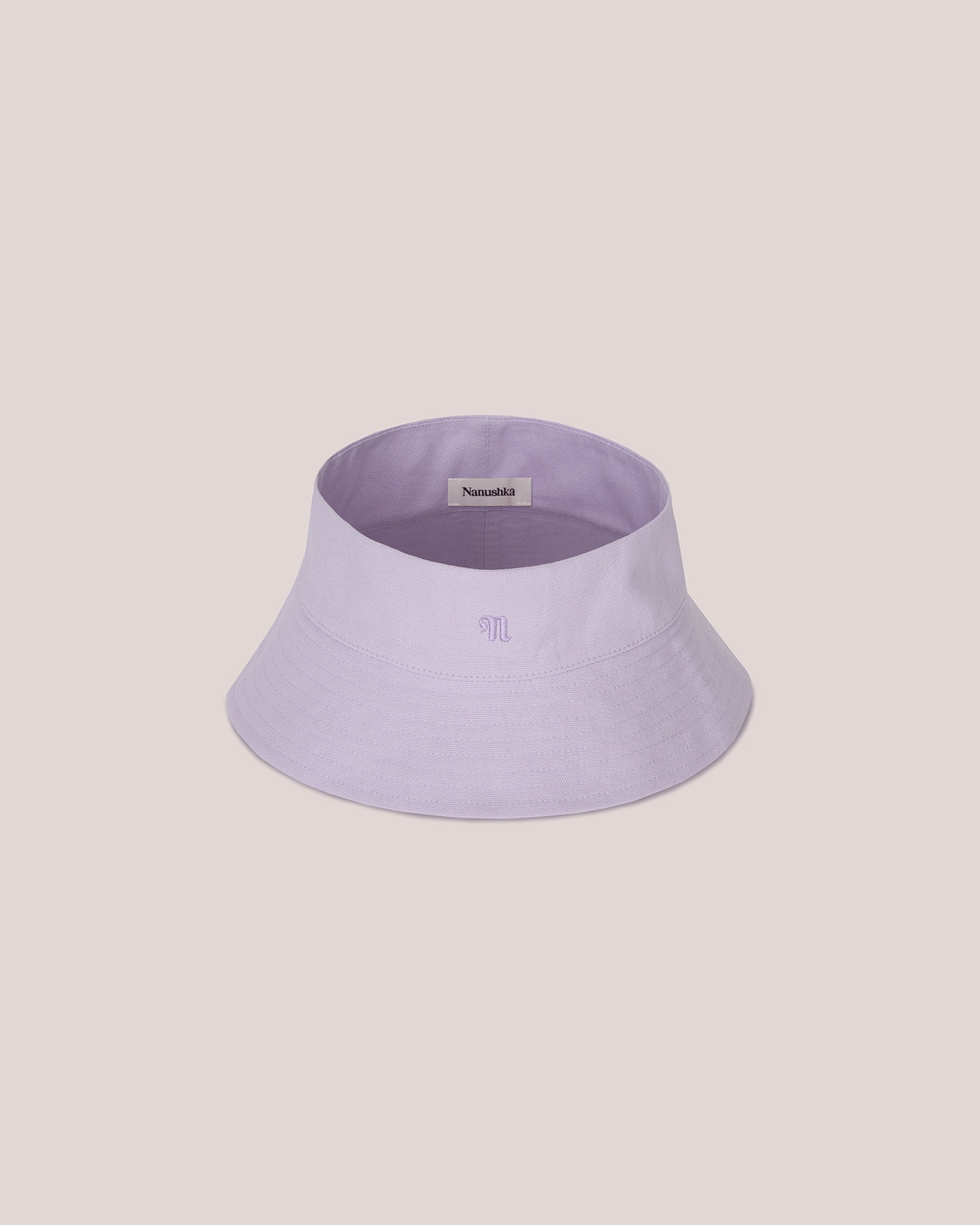LAMONT - Organic cotton canvas visor - Lilac - 1