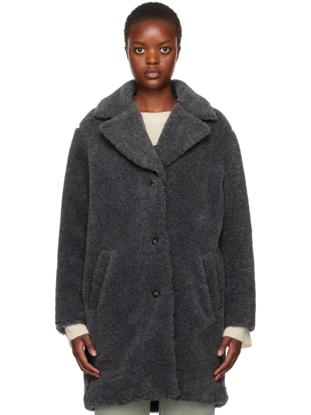 Gray Nicolette Coat - 1