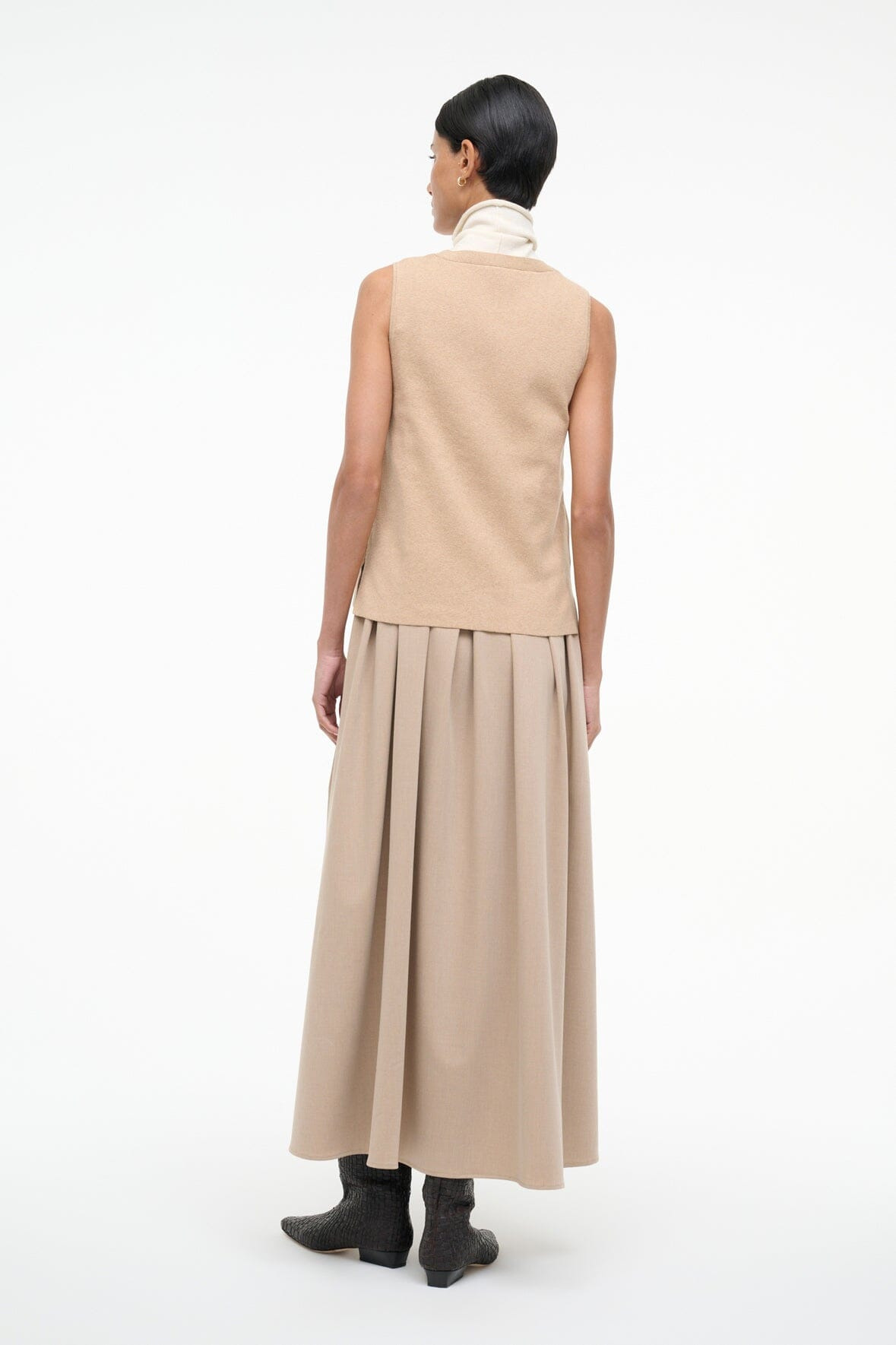 STAUD MADELINE DRESS WHEAT - 3