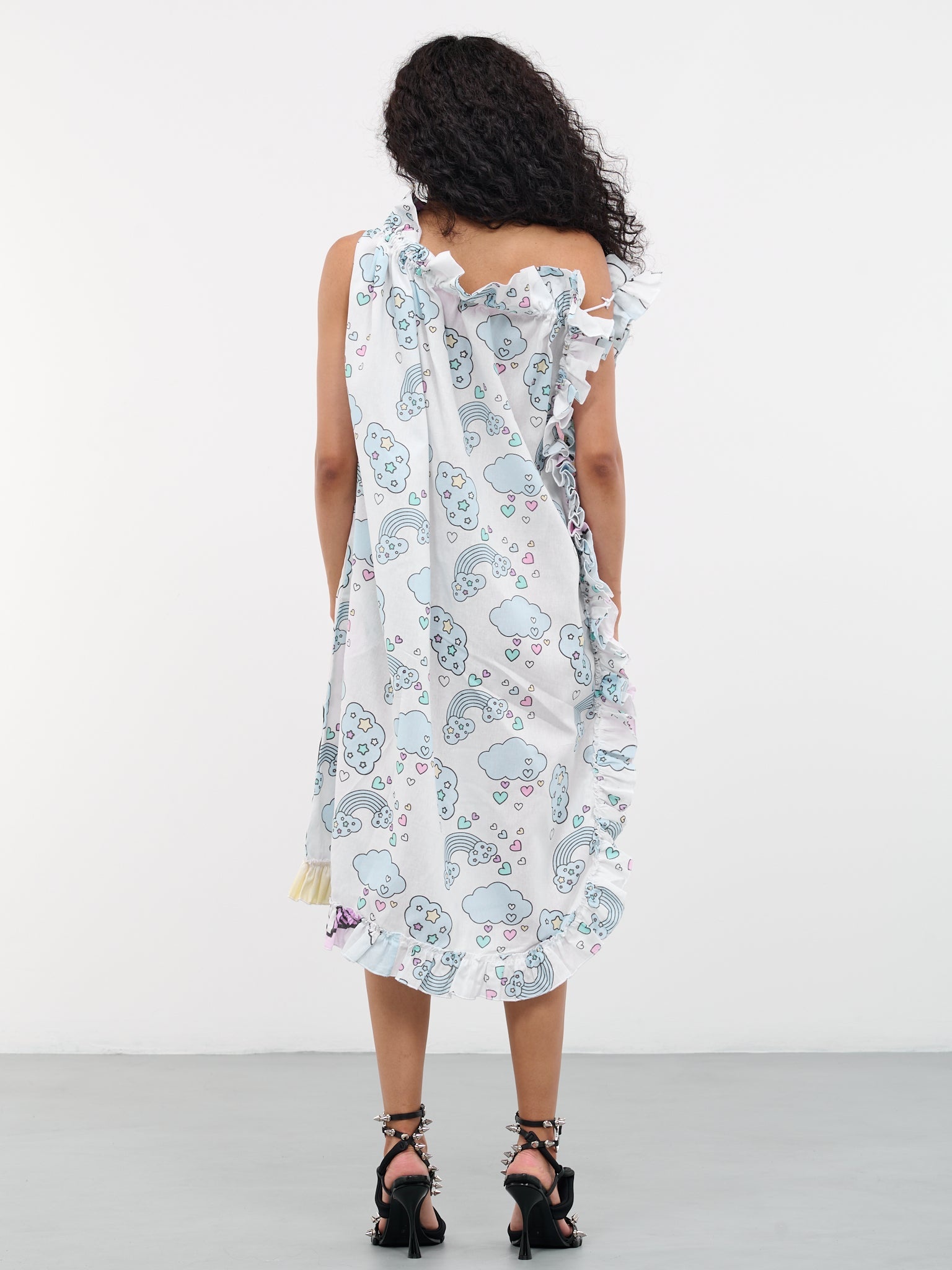 Ruffled Deadstock Midi Dress - 3