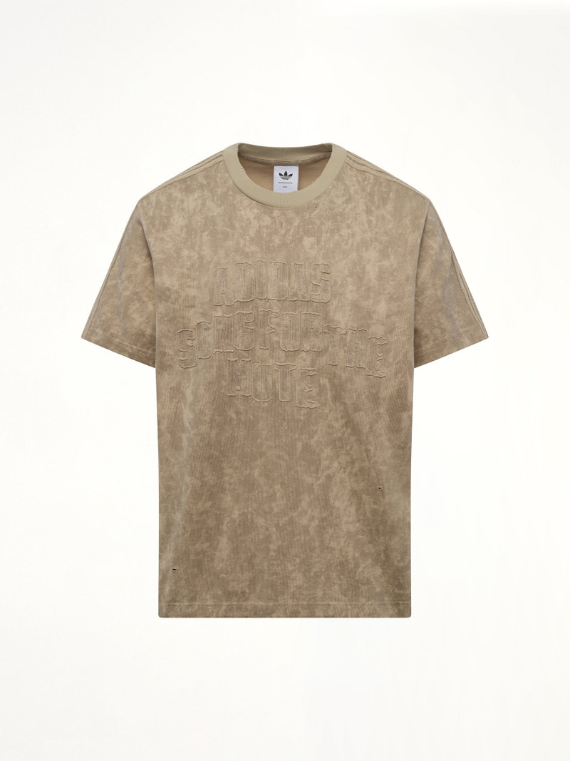 Song for the Mute Bleaching Effect T-Shirt in Clay/Savannah outlook