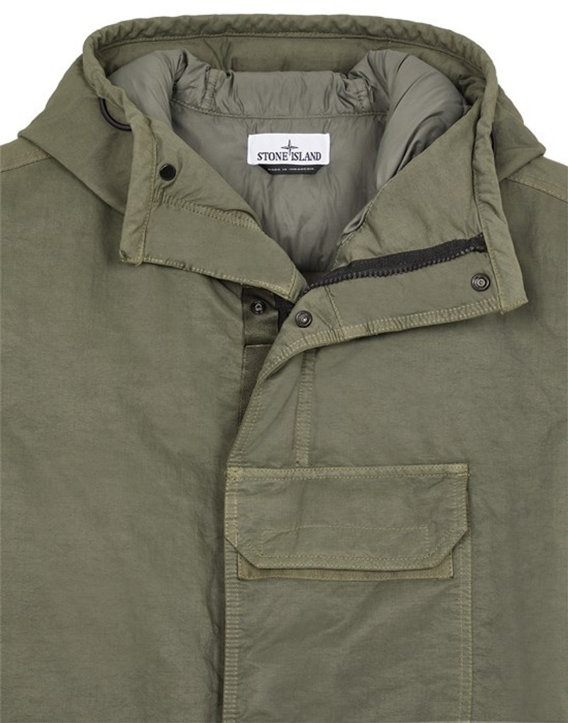G1021 OPAQUE NYLON TWILL DOWN OLIVE GREEN 3