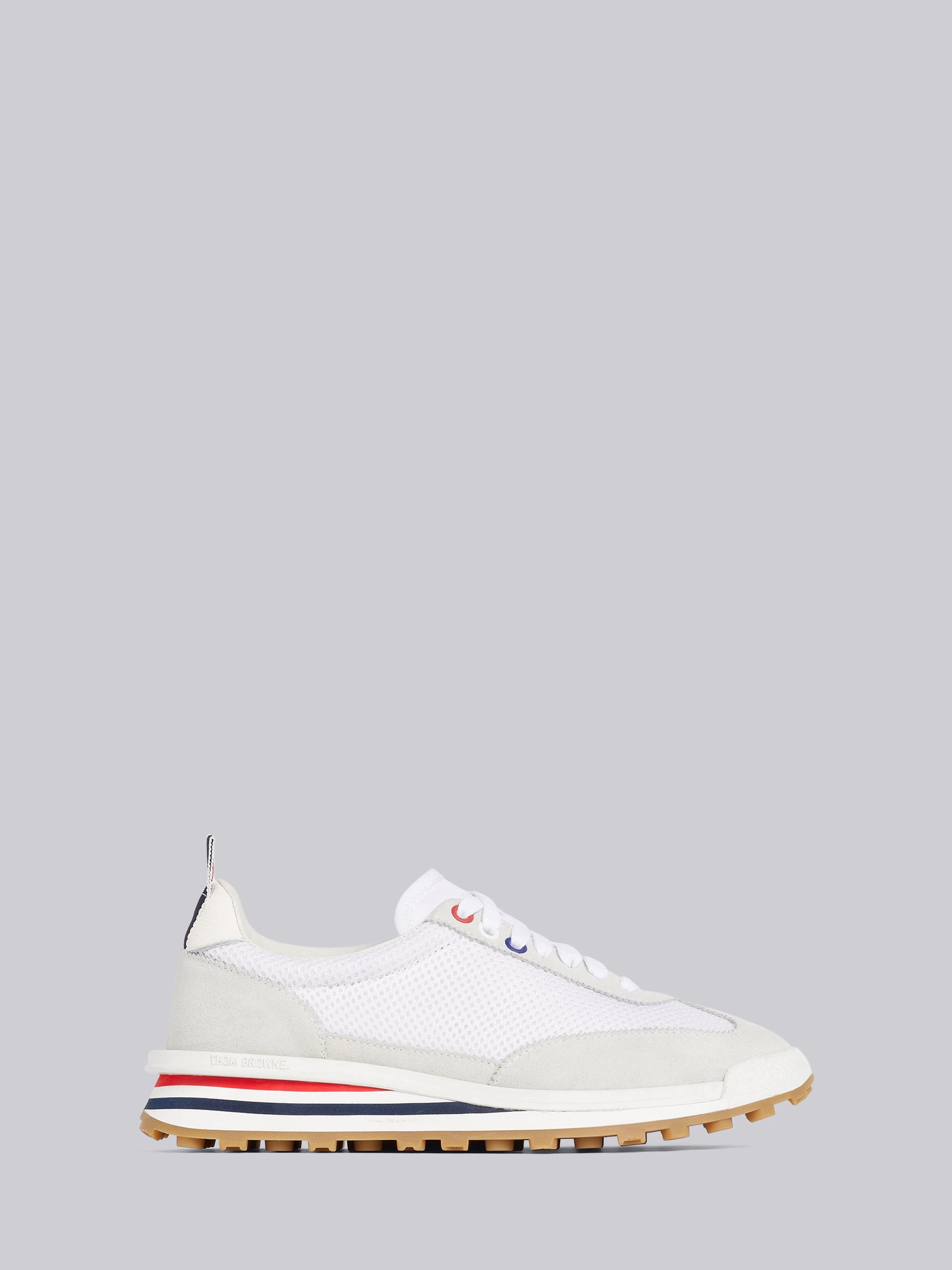 White Nylon Tech Runner - 1