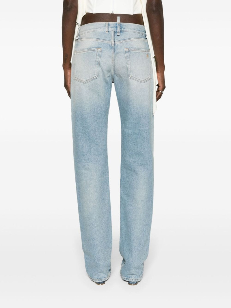 embellished low-rise tapered jeans 4