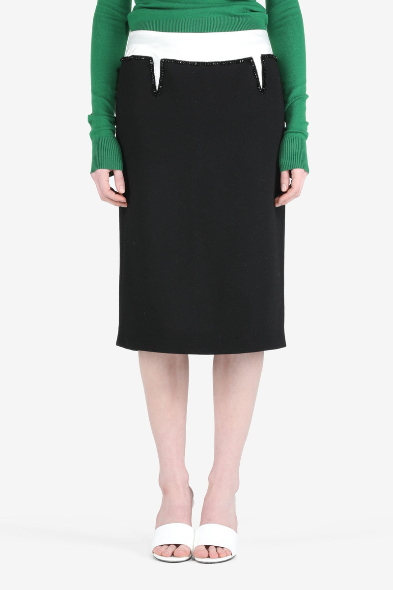 CRYSTAL-EMBELLISHED PENCIL SKIRT 1