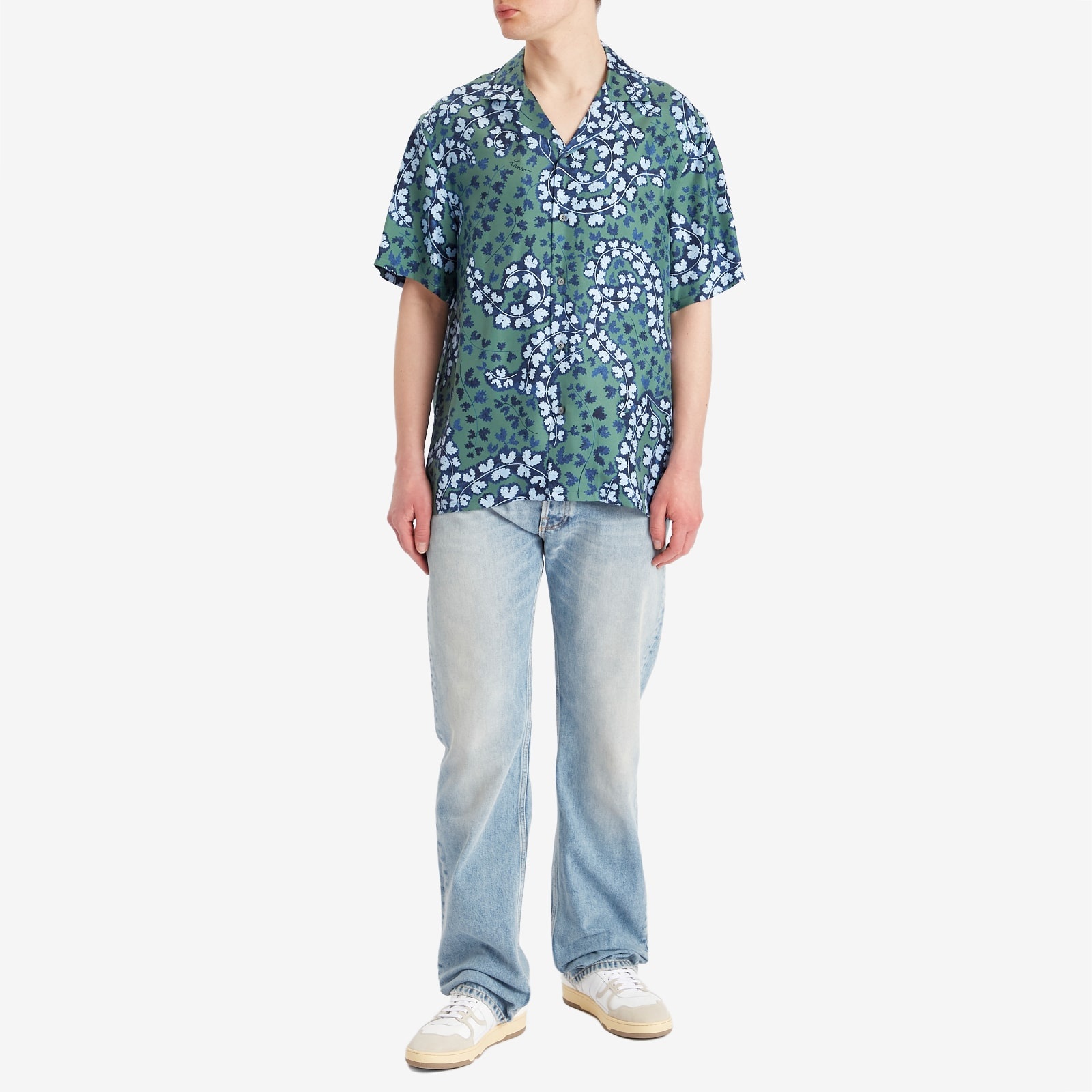 Lanvin Rateau Print Silk Bowling Shirt - 4