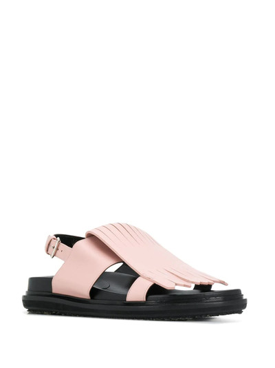 Marni fringed Fussbett sandals outlook