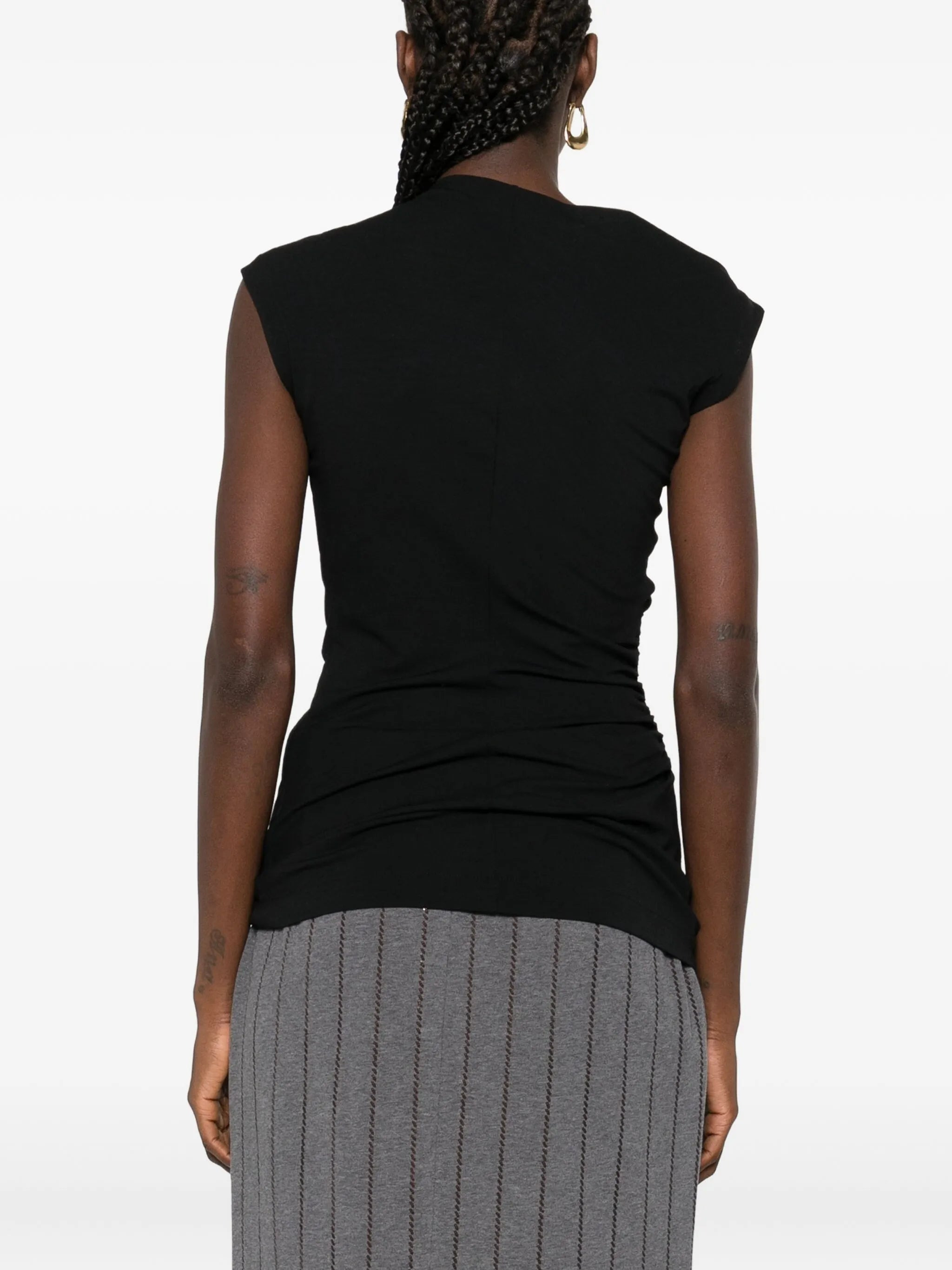 Brunello Cucinelli Asymmetric Draped Top - 3