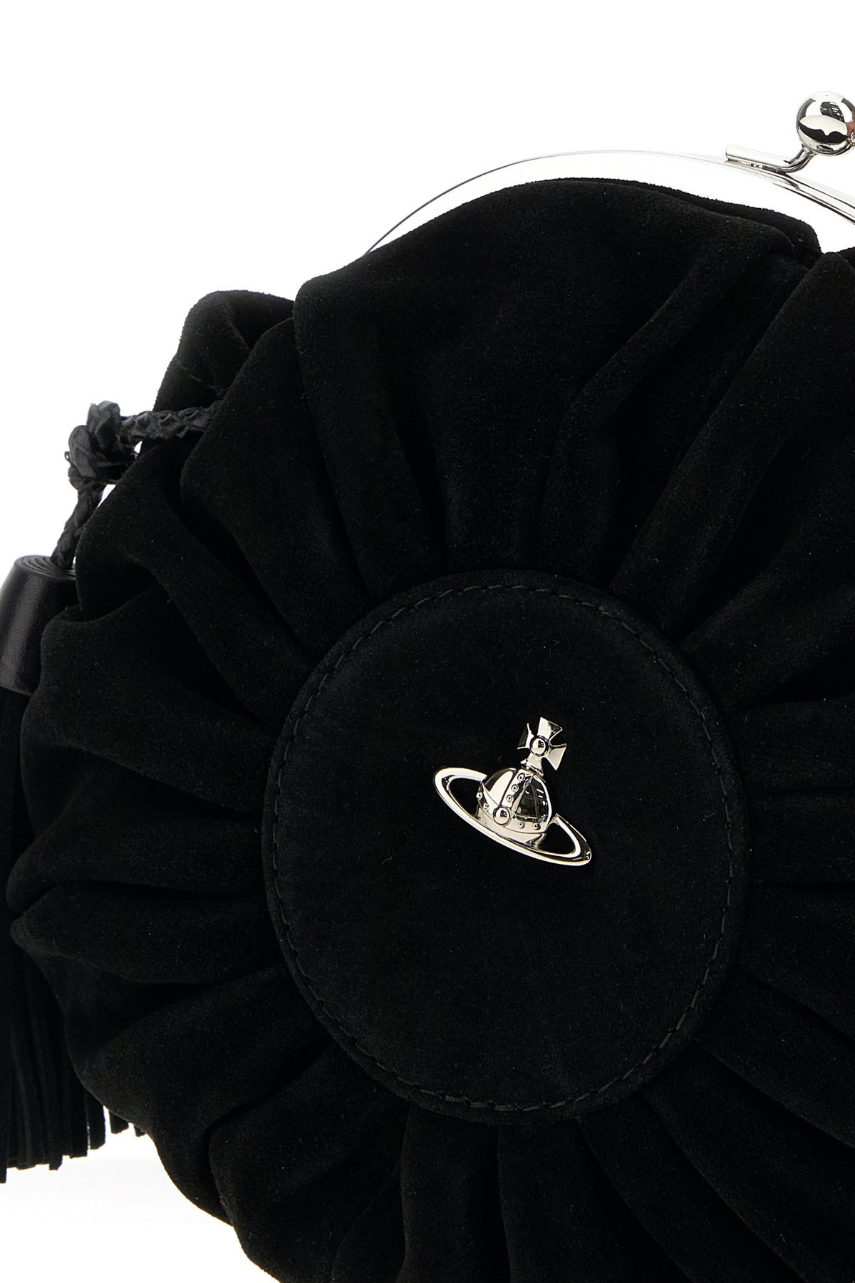 Black suede Rosie shoulder bag - 4