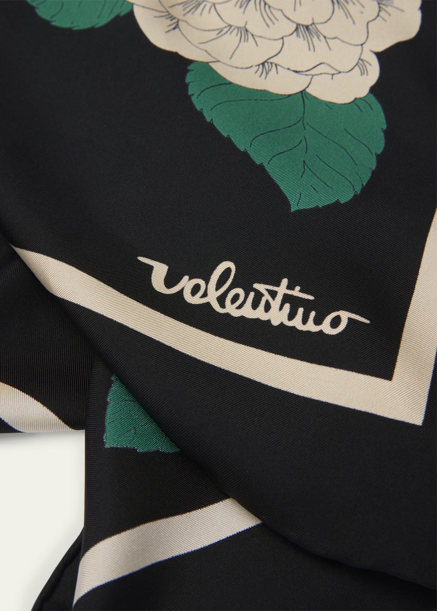 Floral Print Silk Scarf - 4