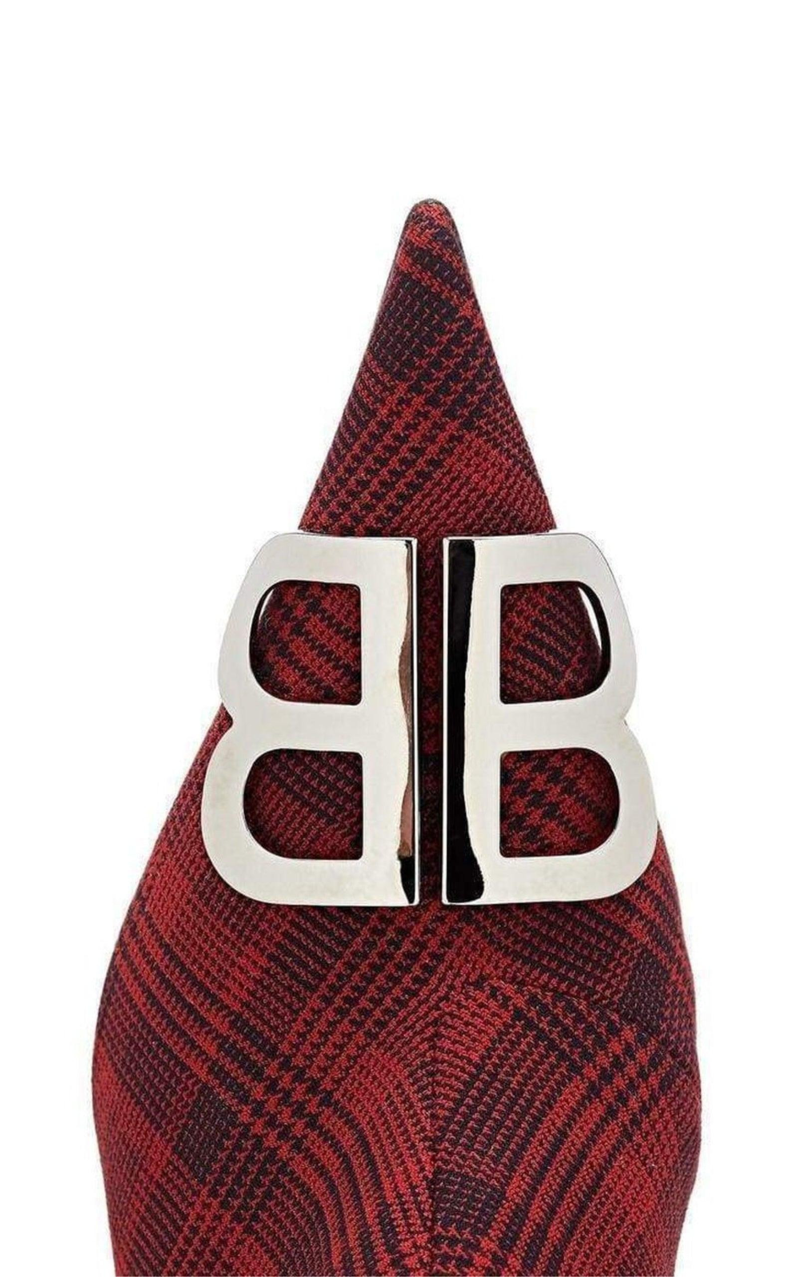Logo Plaid Canvas Ankle Boots - 5
