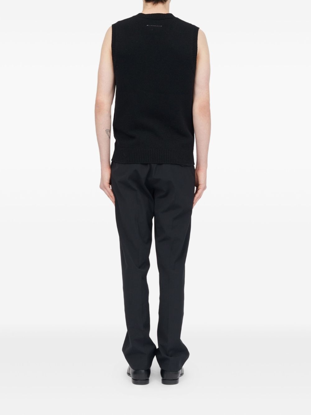 V-neck wool vest - 4