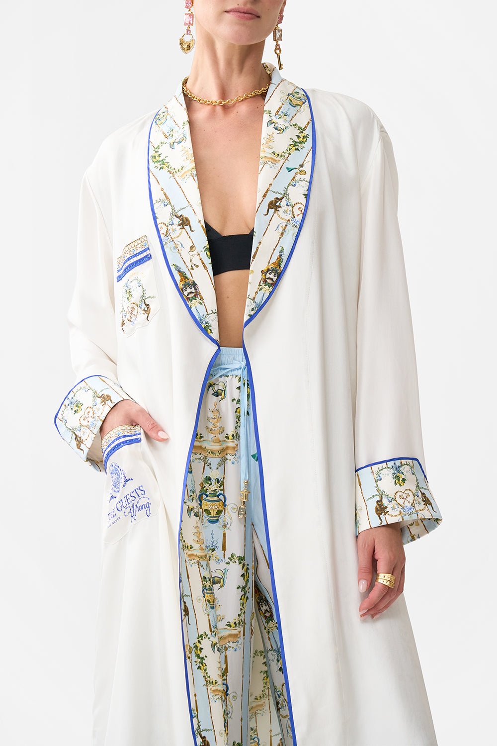 LONG ROBE WITH TIE - 5
