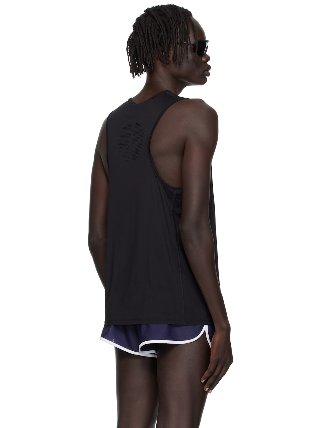 Black Ultralight Aloe Singlet Tank Top - 3