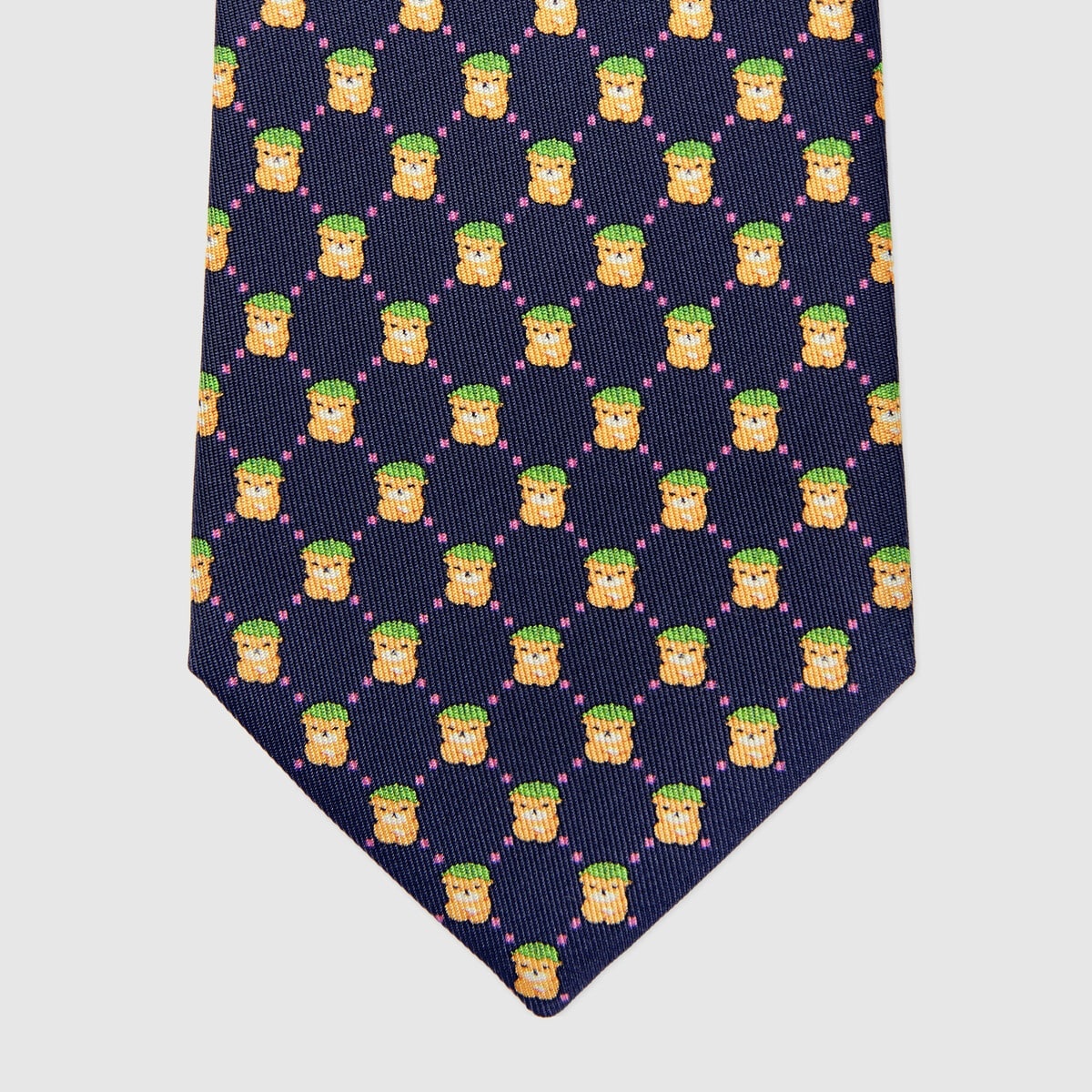 GG animal silk tie - 3