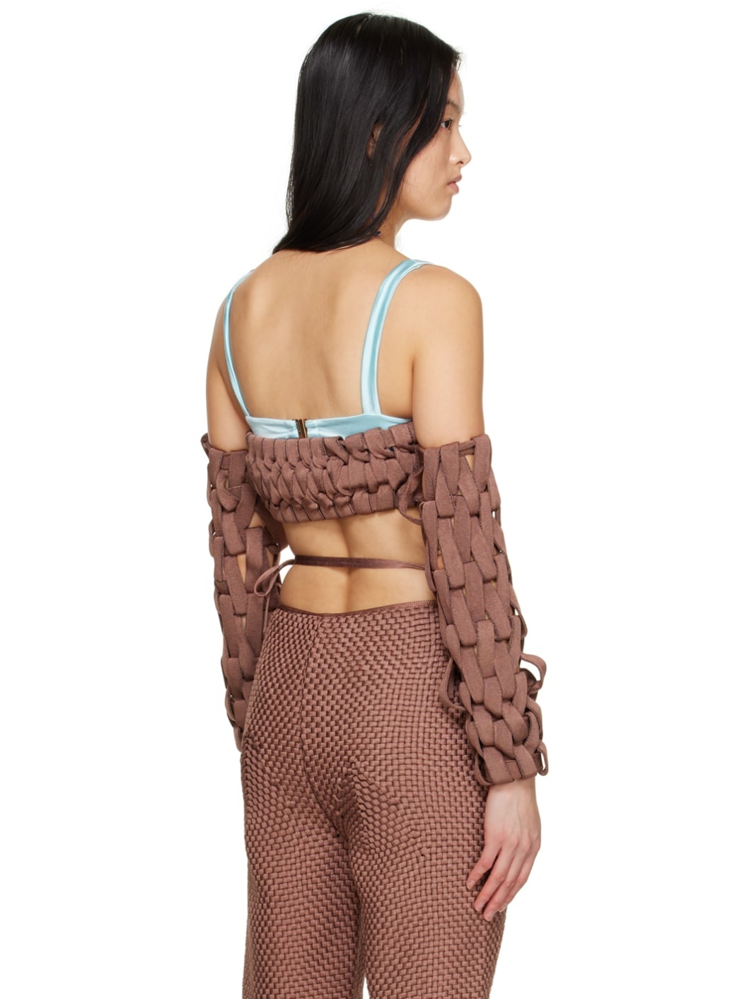 SSENSE Exclusive Brown Tube Top & Sleeve Set - 3