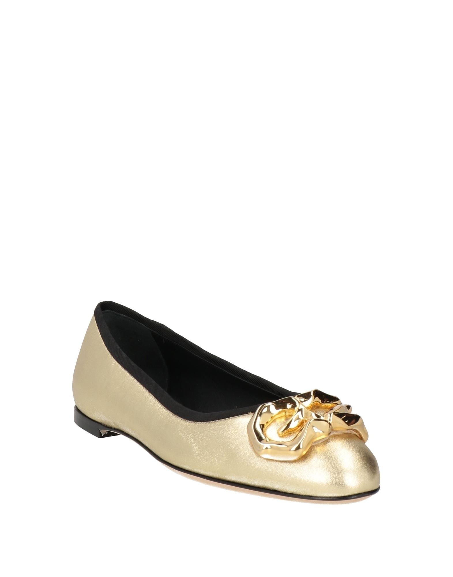 Gold Women's Ballet Flats - 2