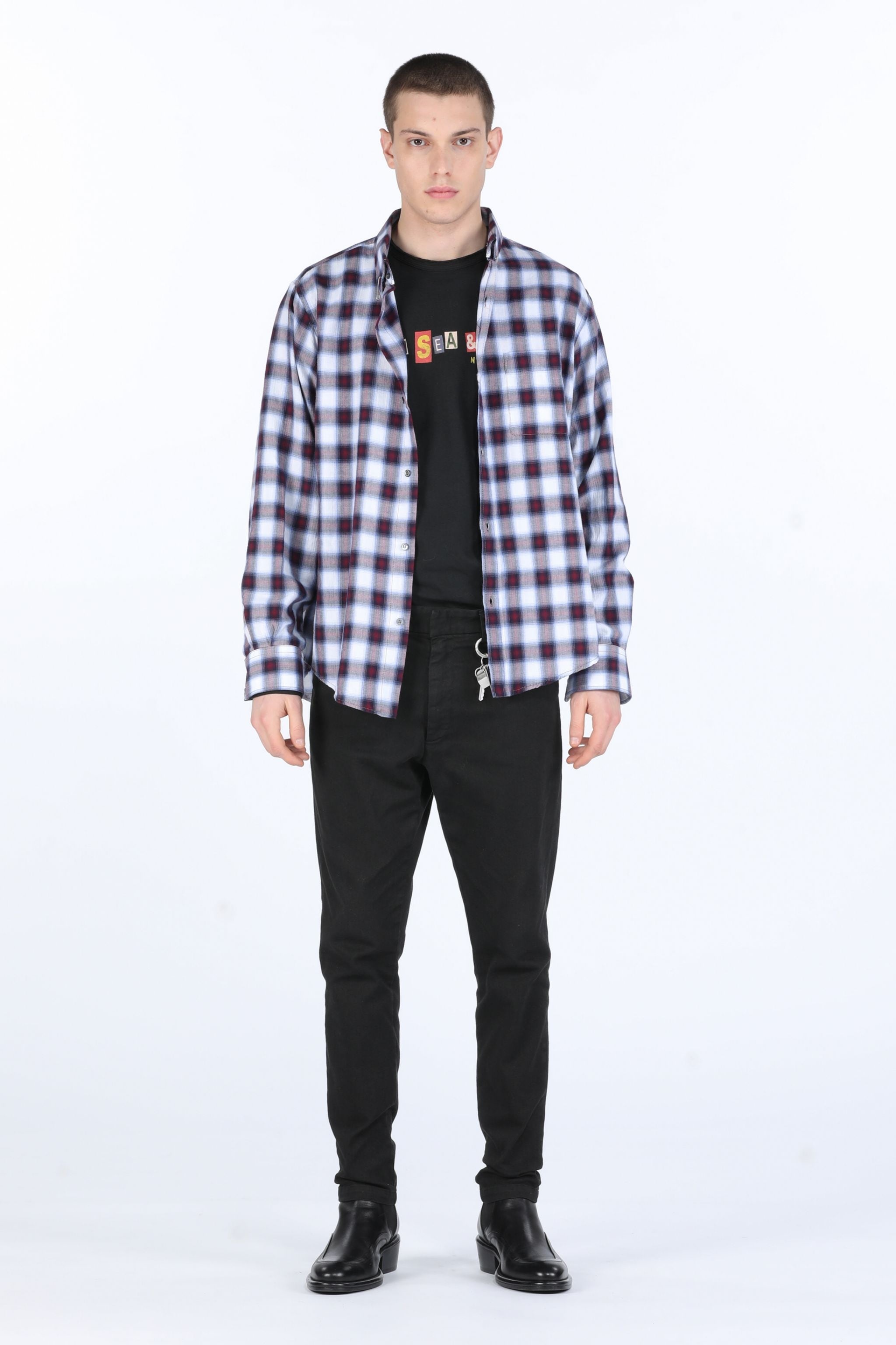 EMBELLISHED CHECKED SHIRT - 4