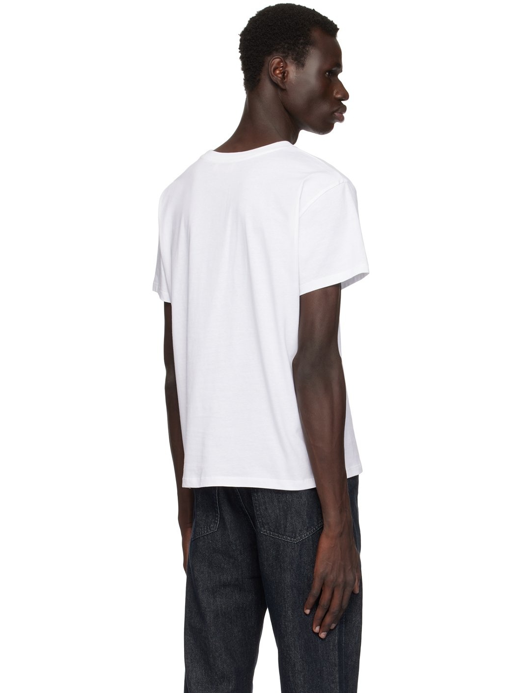 SECOND/LAYER Three-Pack White Classic Short Sleeve T-shirts | REVERSIBLE