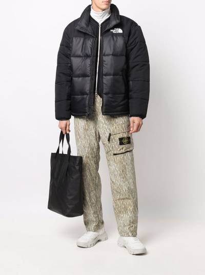 The North Face embroidered-logo padded coat outlook