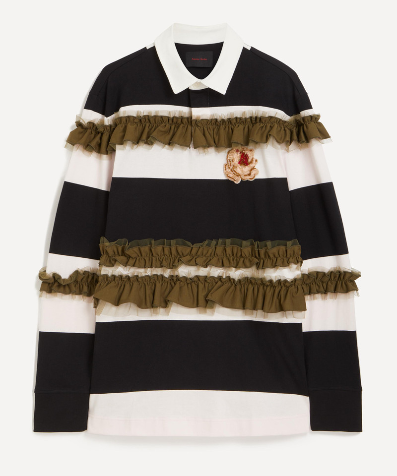 Turbo Embellished Ruffle Rugby Shirt 1