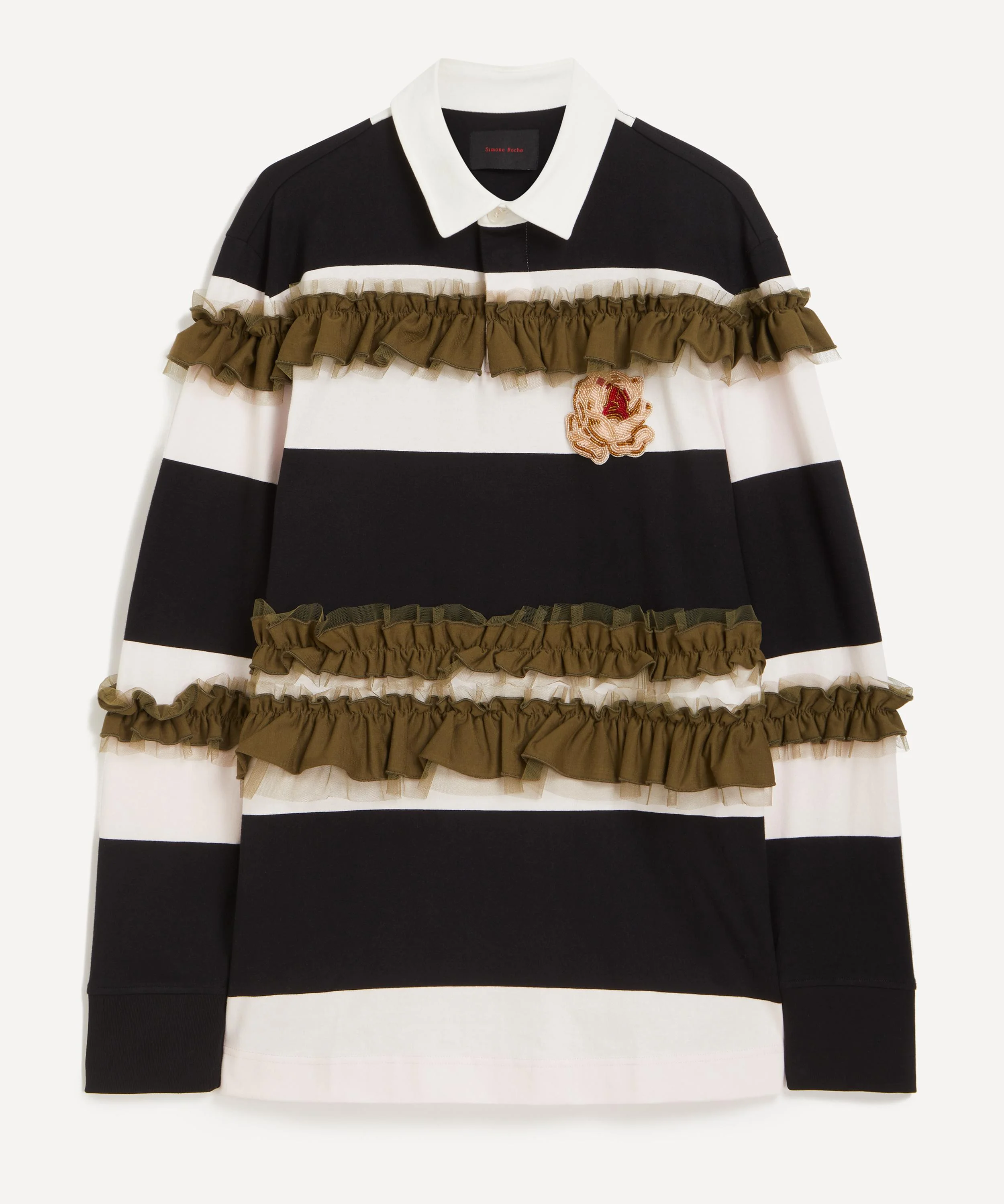 Turbo Embellished Ruffle Rugby Shirt - 1