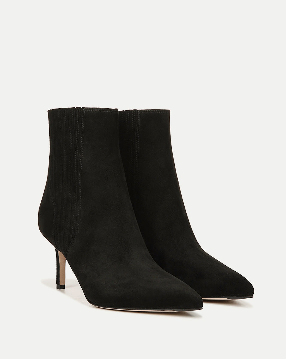 LISA SUEDE MID-HEEL BOOTIE - 2