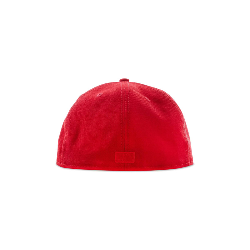 ESSENTIALS Fear of God Essentials x New Era 59Fifty Fitted Cap 'Red/White' outlook