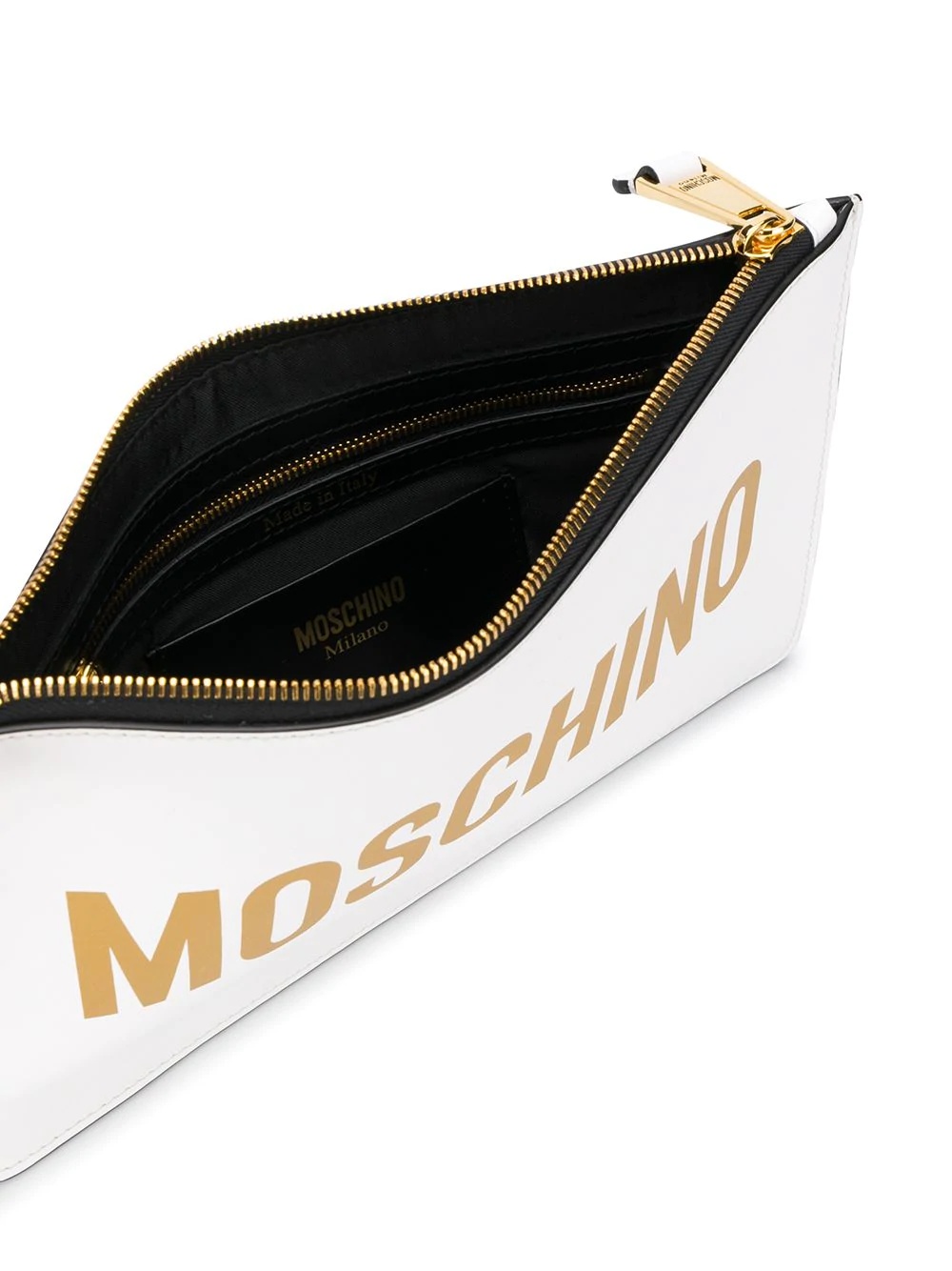 logo-print clutch bag - 5