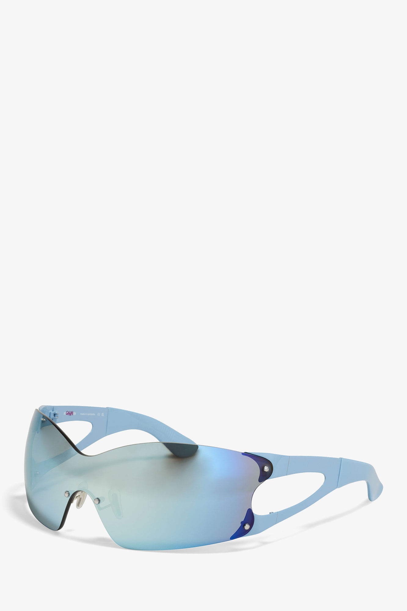 GANNI X ACE & TATE SILVER LAKE BLUE NOEL SUNGLASSES - 2