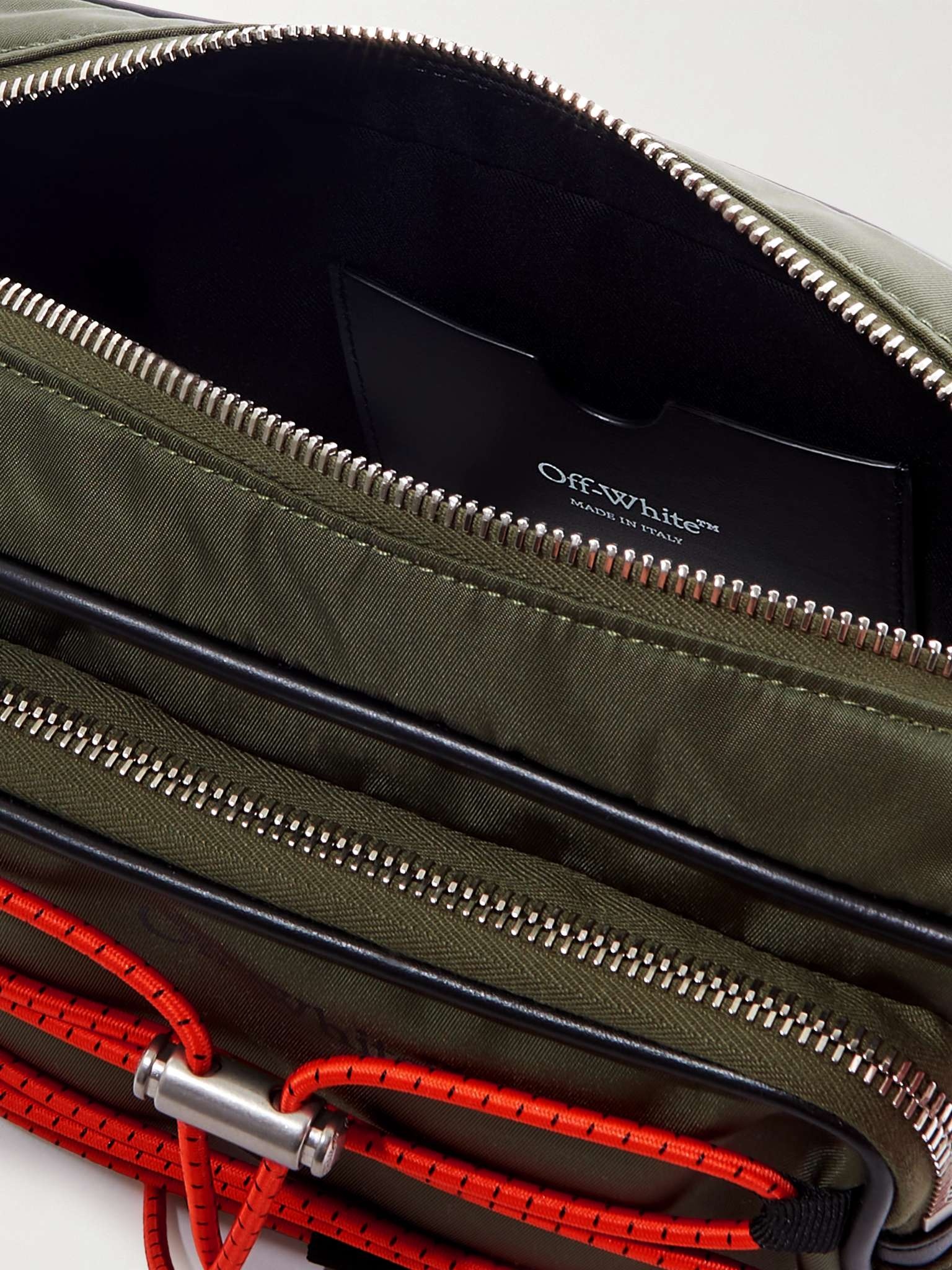 Courrier Logo-Print Leather-Trimmed Shell Messenger Bag - 3