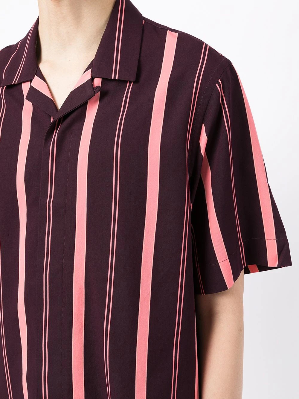 striped short-sleeve shirt - 5