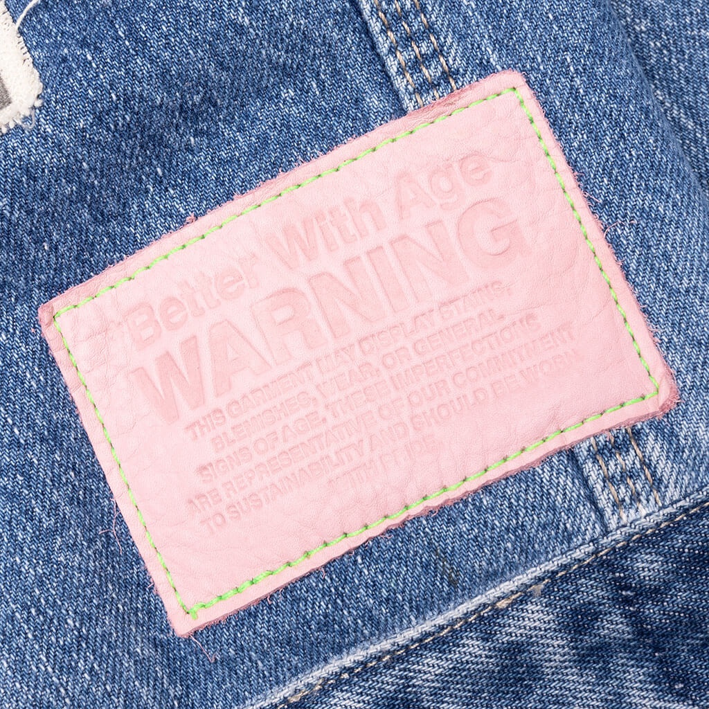ROCK CITY RECONSTRUCTED DENIM JACKET - INDIGO - 7