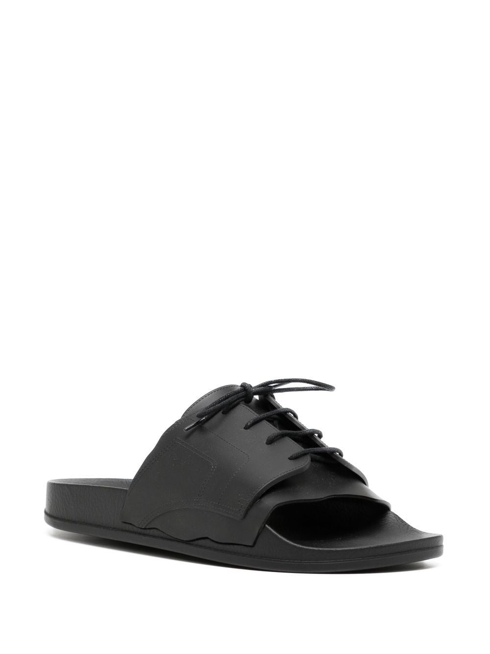 lace-up pool slides - 2