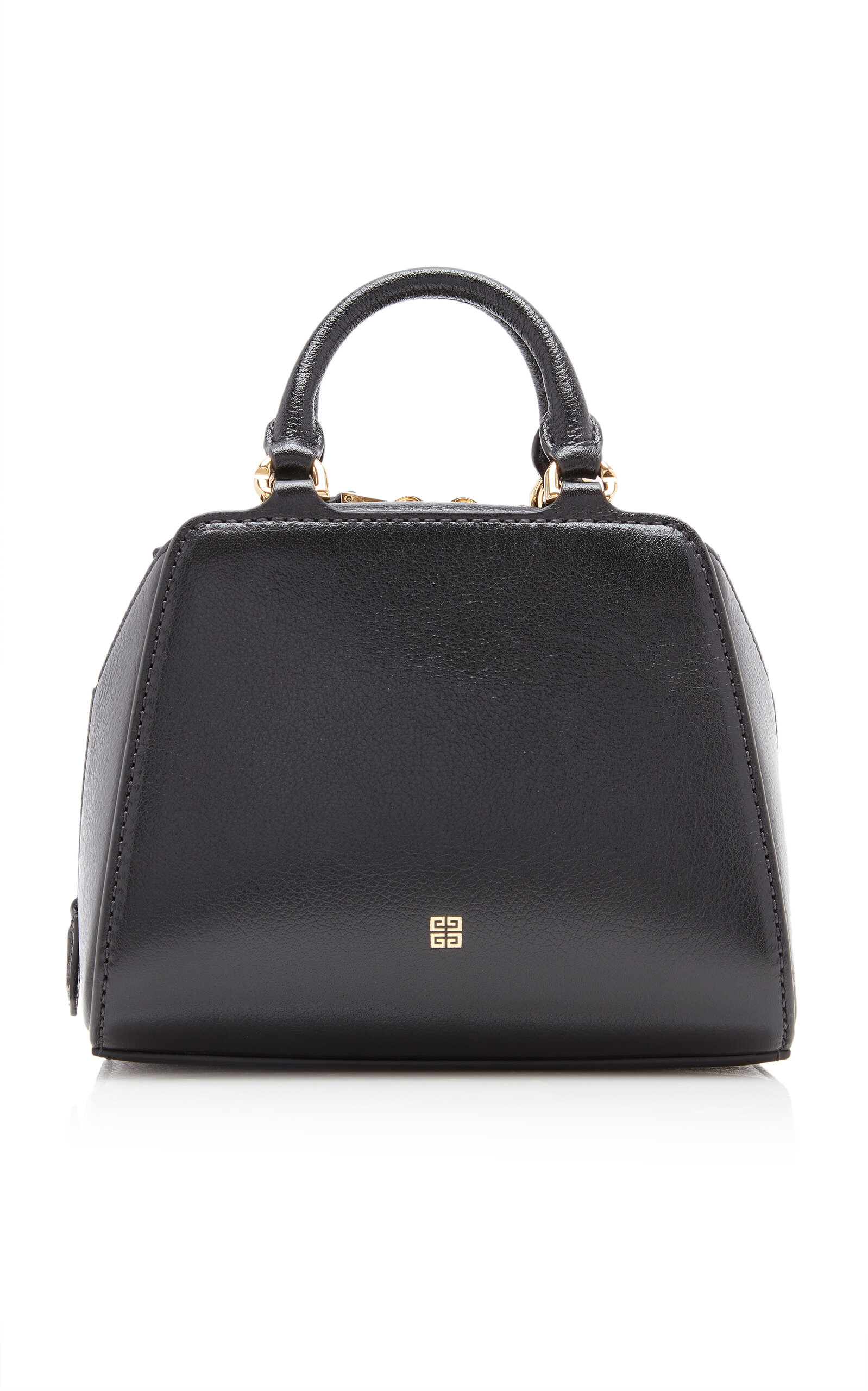 Mini Antigona Cube Leather Top Handle Bag black - 4