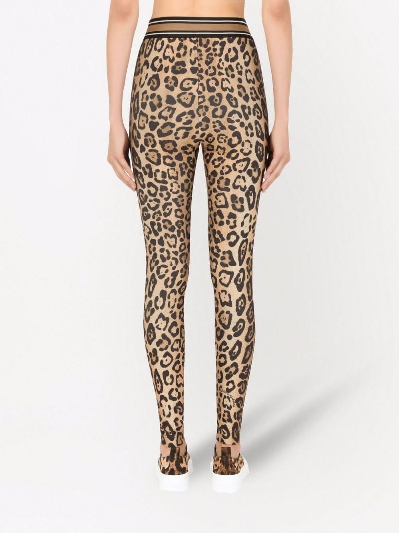 leopard-print leggings - 4